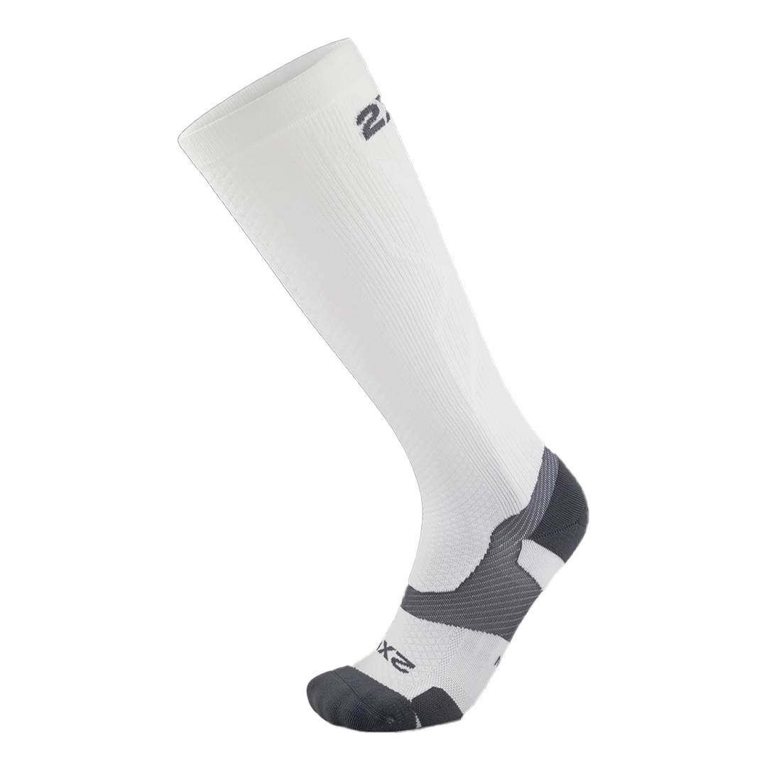 Compression socks against white background 