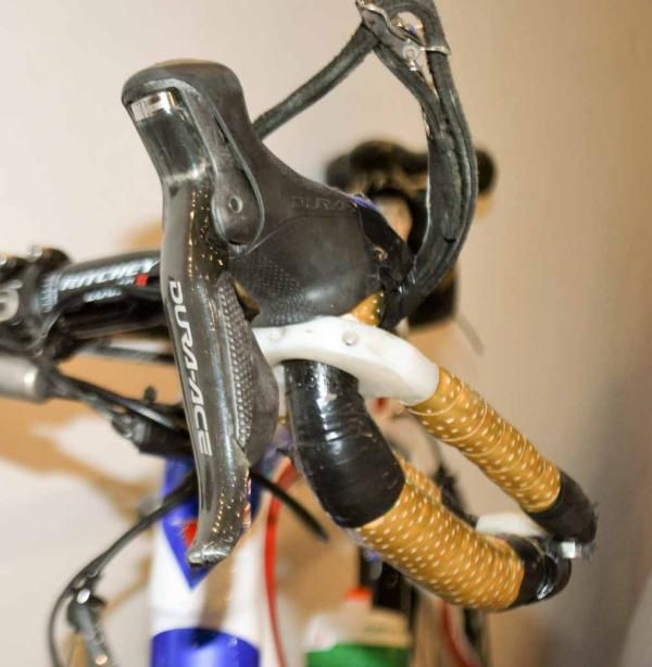Sarah Storey's handlebars.