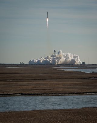 Antares Rocket Blasts Off With Orbital-1, Jan. 9, 2014