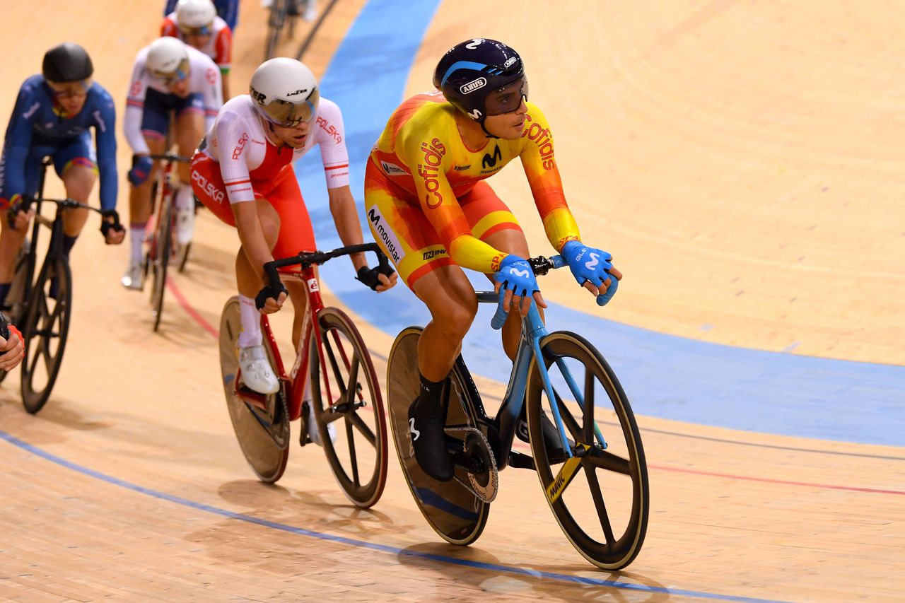 2020 UEC Track European Championships Plovdiv 4th Day 14112020 Points Race Men Sebastian Mora Spain photo Dario BelingheriBettiniPhoto2020