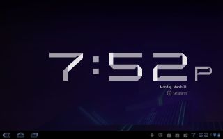 android 3.0 clock