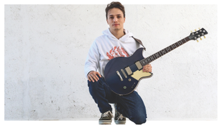 Matteo Mancuso and his Yamaha guitar