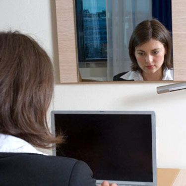 woman at computer 