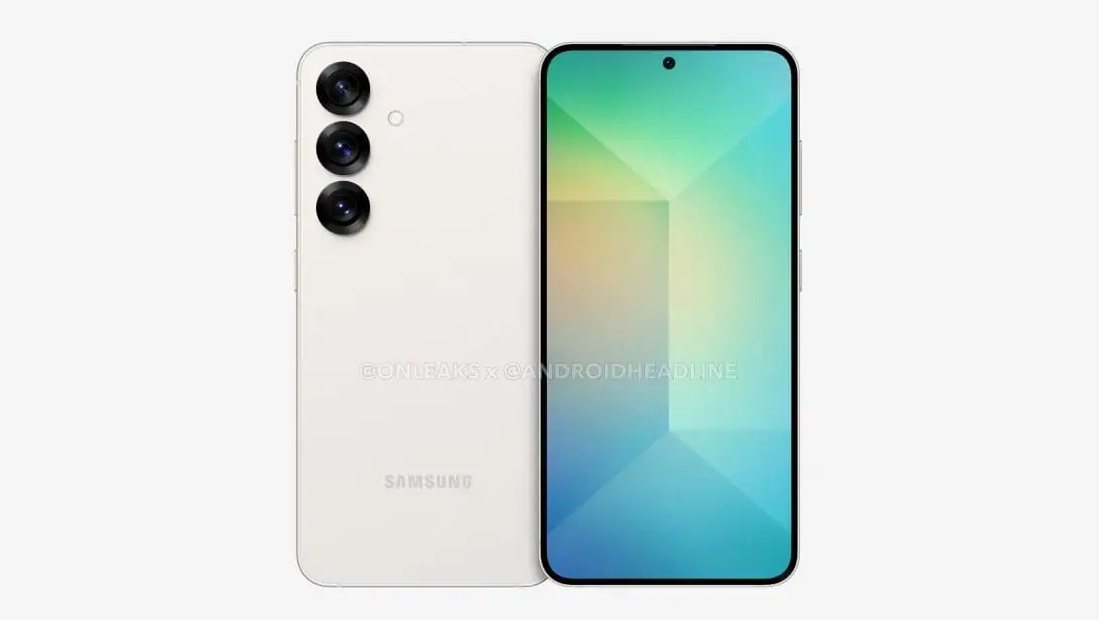 A leaked Samsung Galaxy S25 render