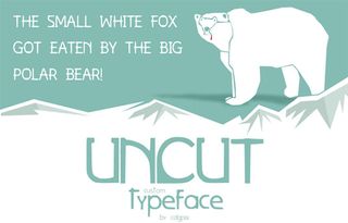 Uncut font