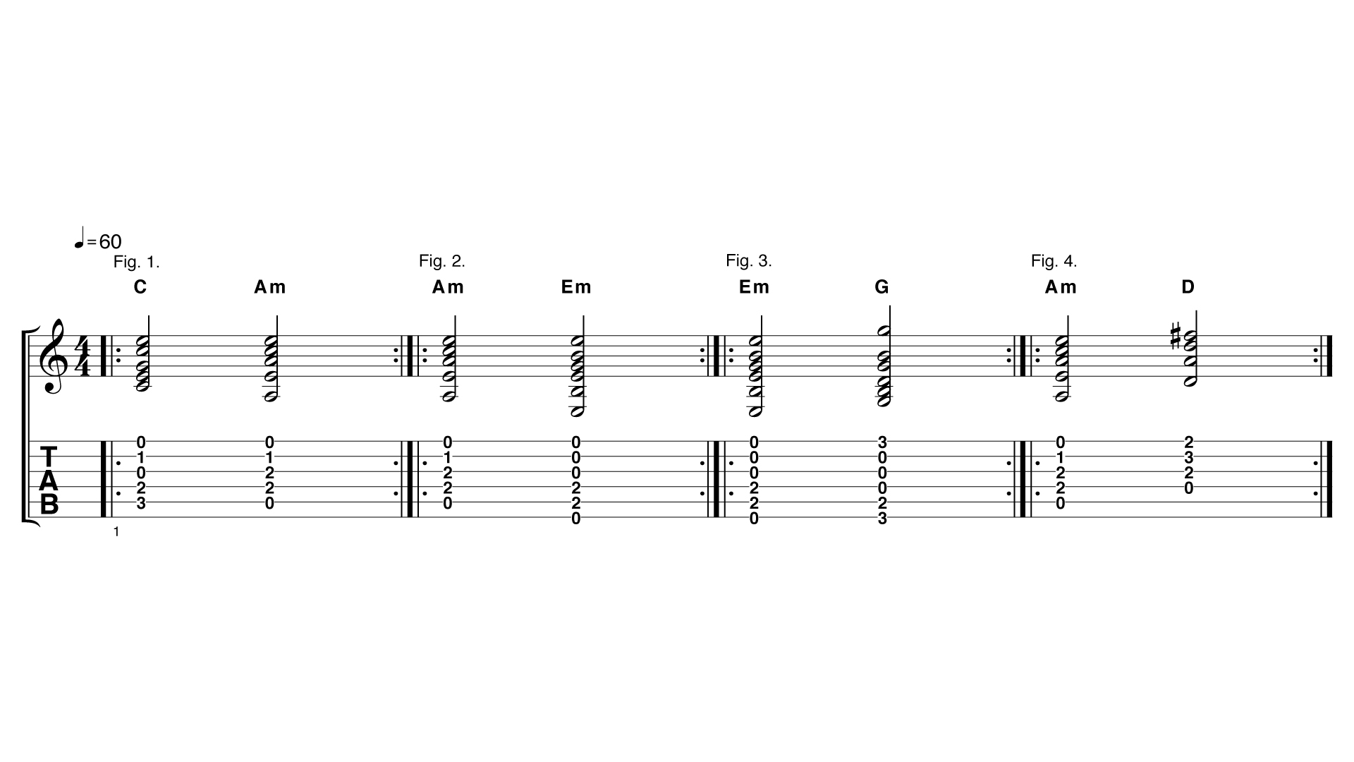 Chord change exercises