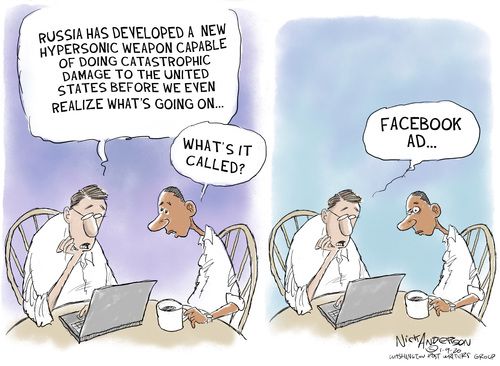 Political Cartoon World Russia Putin Facebook ads