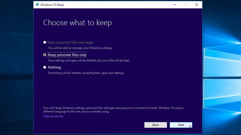 Choose install type