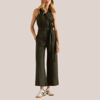 Maeve Cropped Halter Jumpsuit: was £130 now £104 | Anthropologie (save £26