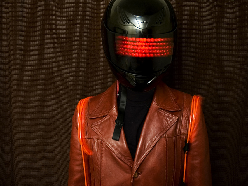 daft punk helmet inside