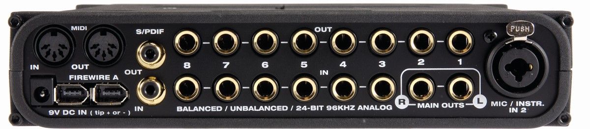 There's a vast array of outputs at the rear, only missing an ADAT socket