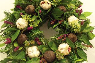 A wreath from The Covent Garden Academy of Flowers