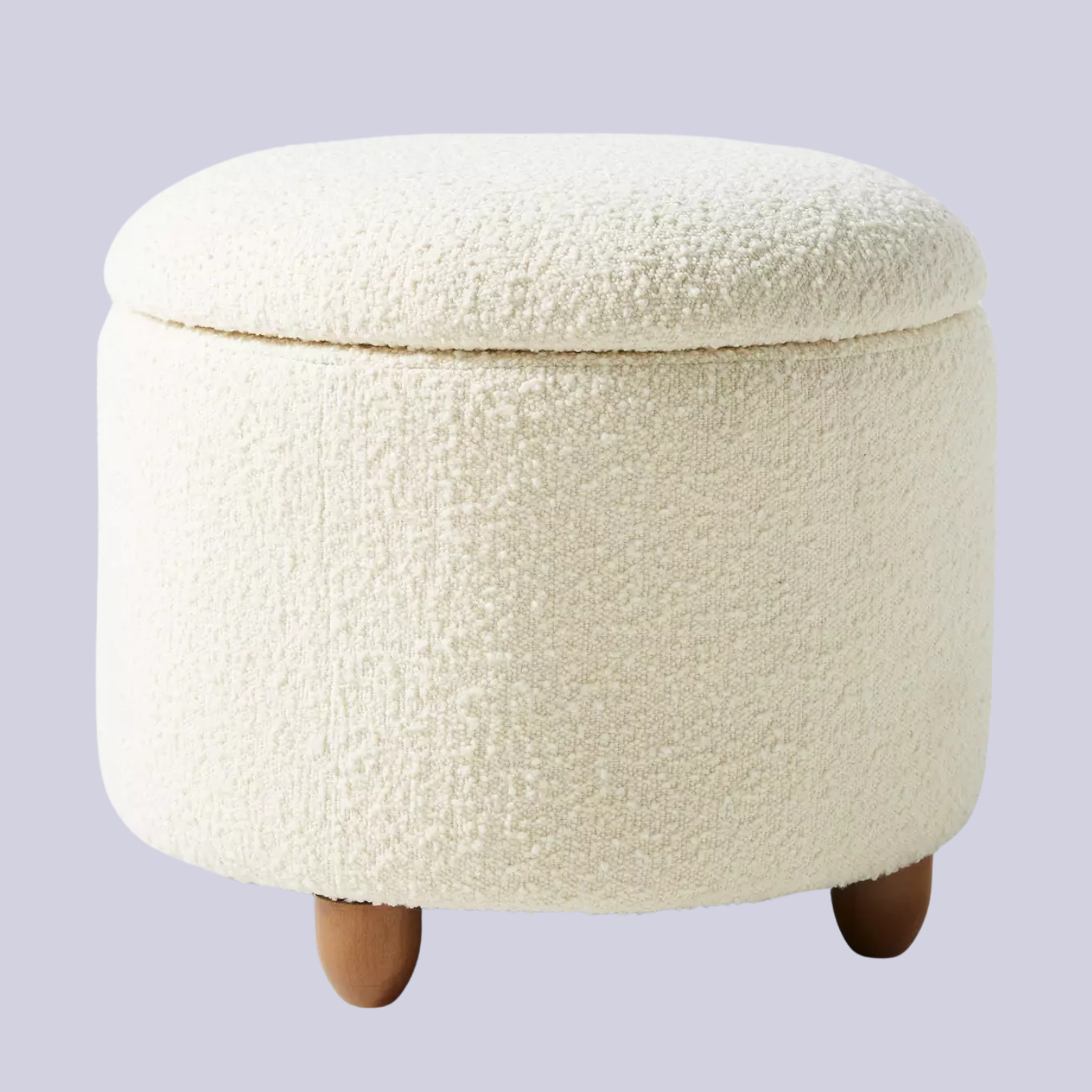 A fuzzy storage ottoman