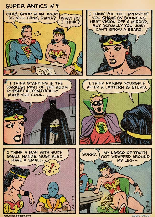 Wonder Woman gets the chance to be a dick, too