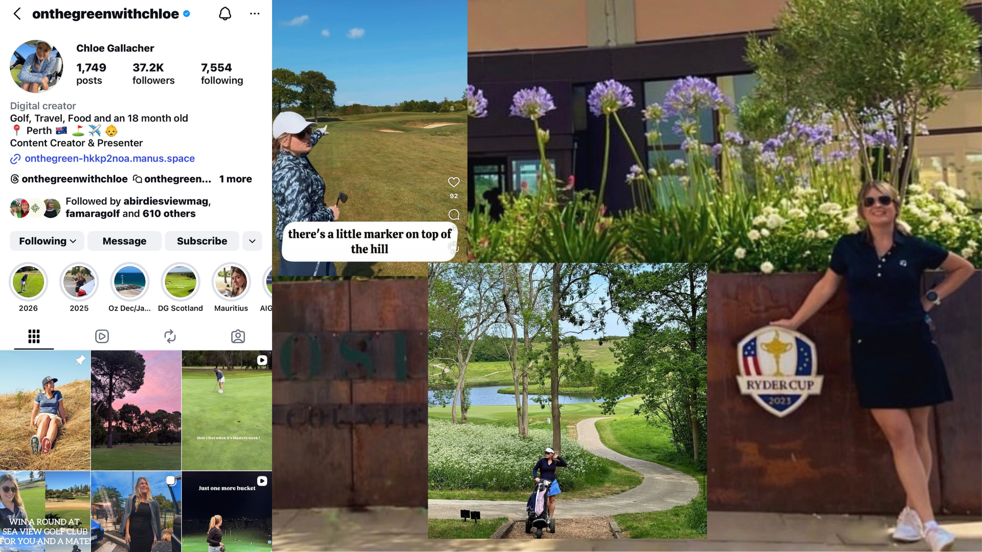 Instagram posts from Chloe Gallacher