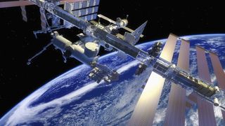  The International Space Station was in danger from space debris after a Russian missile test on Nov. 16, 2021.