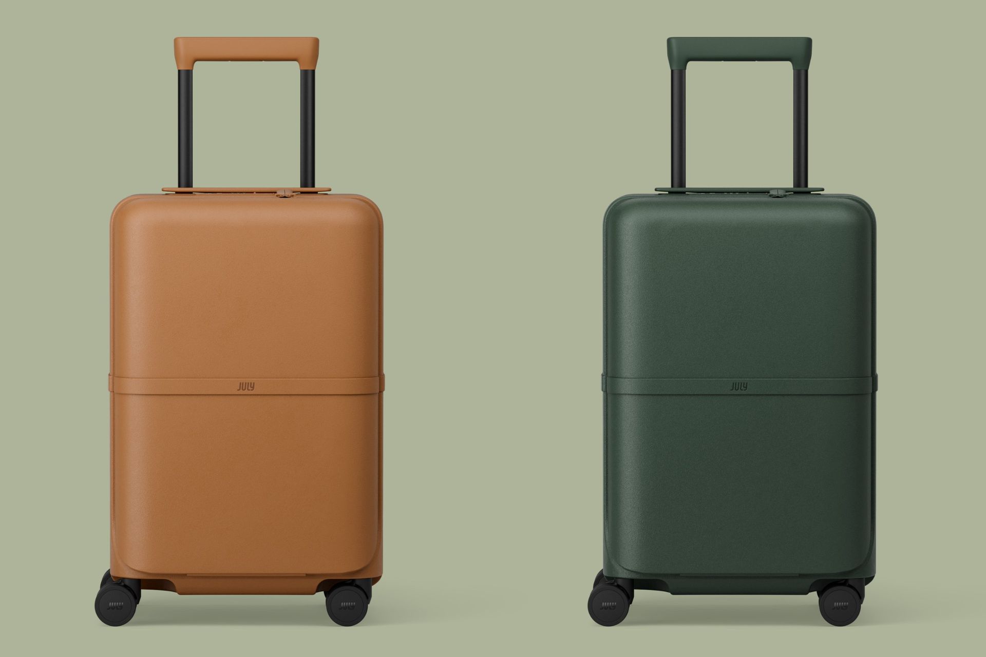 July Capsule Carry On Pro in Dune and Alpine Green