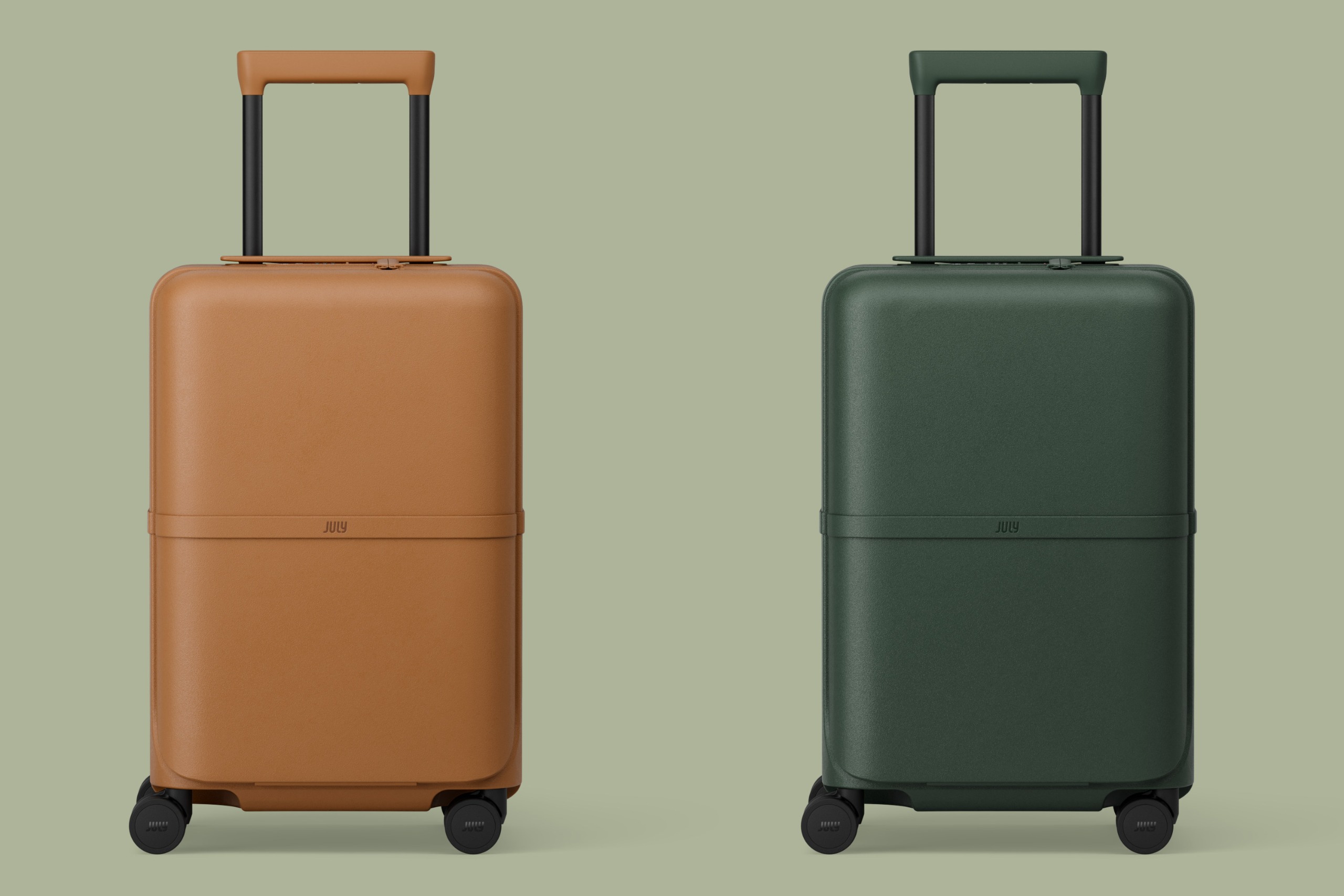July Capsule Carry On Pro in Dune and Alpine Green
