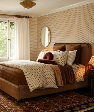 lulu and georgia fall collection bedroom image with layered bedding