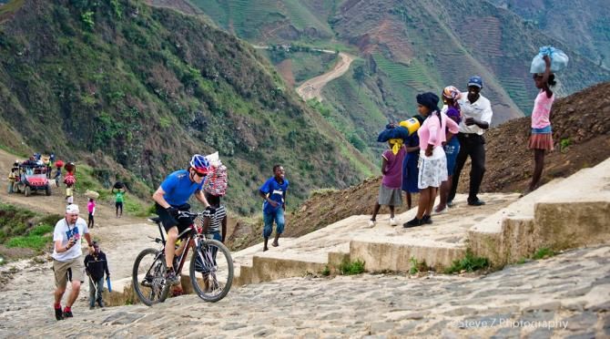 Some unusual MTB stage race terrain