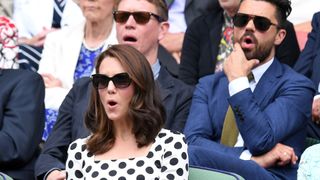 Kate Middleton watching Wimbledon in 2017