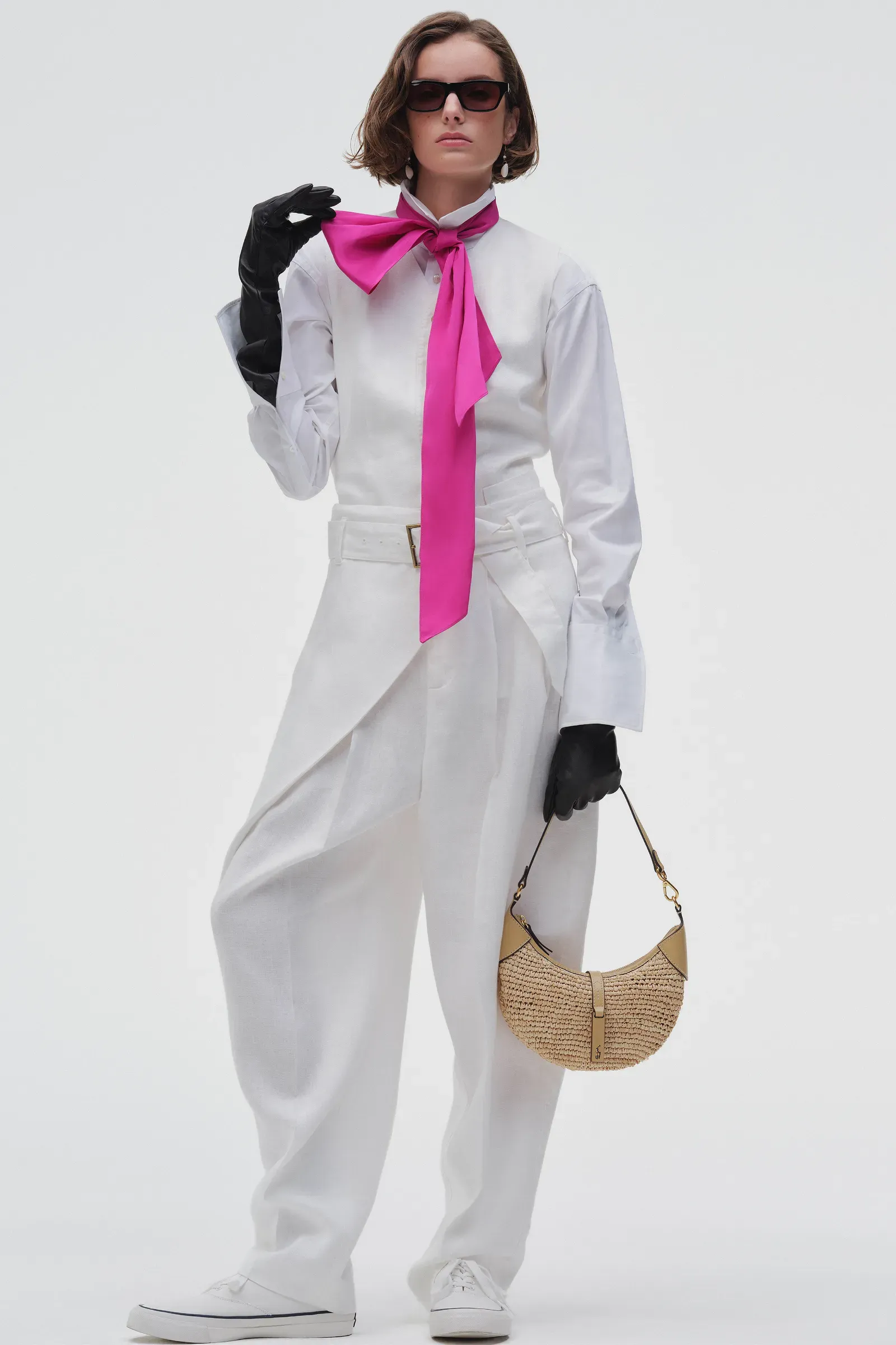 S/S 26 Polo Ralph Lauren model wears canvas sneakers.