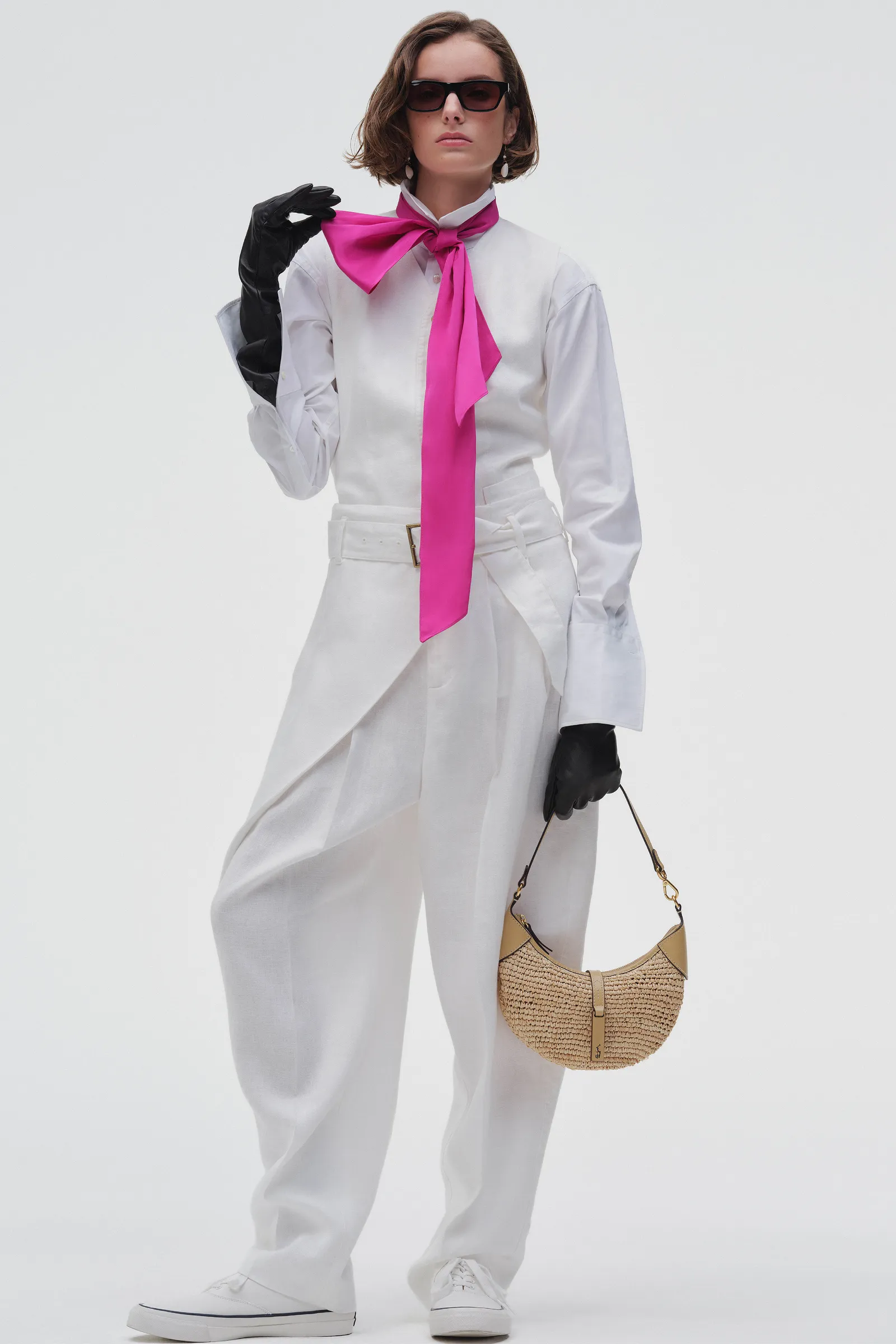 S/S 26 Polo Ralph Lauren model wears canvas sneakers.