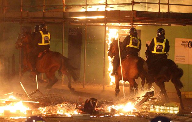 Police Horses fire
