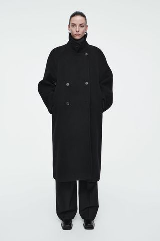 COS Oversized Double-Breasted Wool Coat