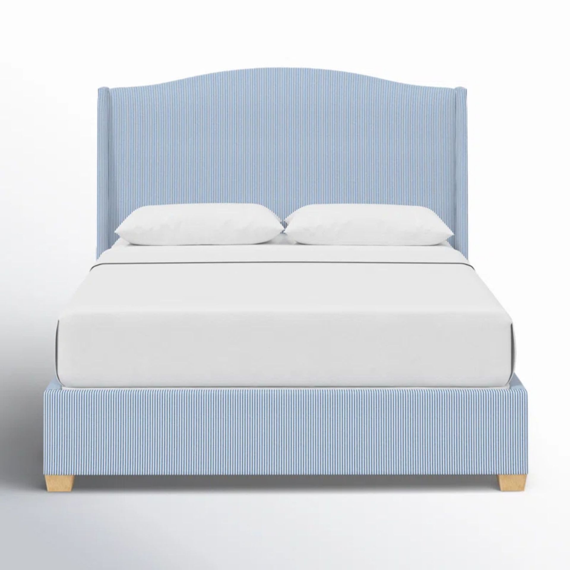 Allis Upholstered Wingback Bed