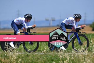 Cecilie Uttrup Ludwig (FDJ Nouvelle Aquitaine Futuroscope) in the team time trial at Giro d'Italia Donne