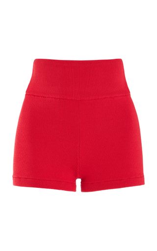 Exclusive Sol Ribbed-Knit Shorts