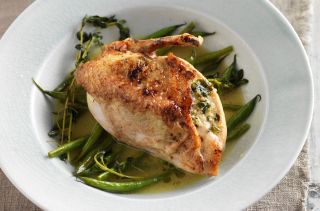 Healthy lunch ideas, Tarragon chicken with braised green beans