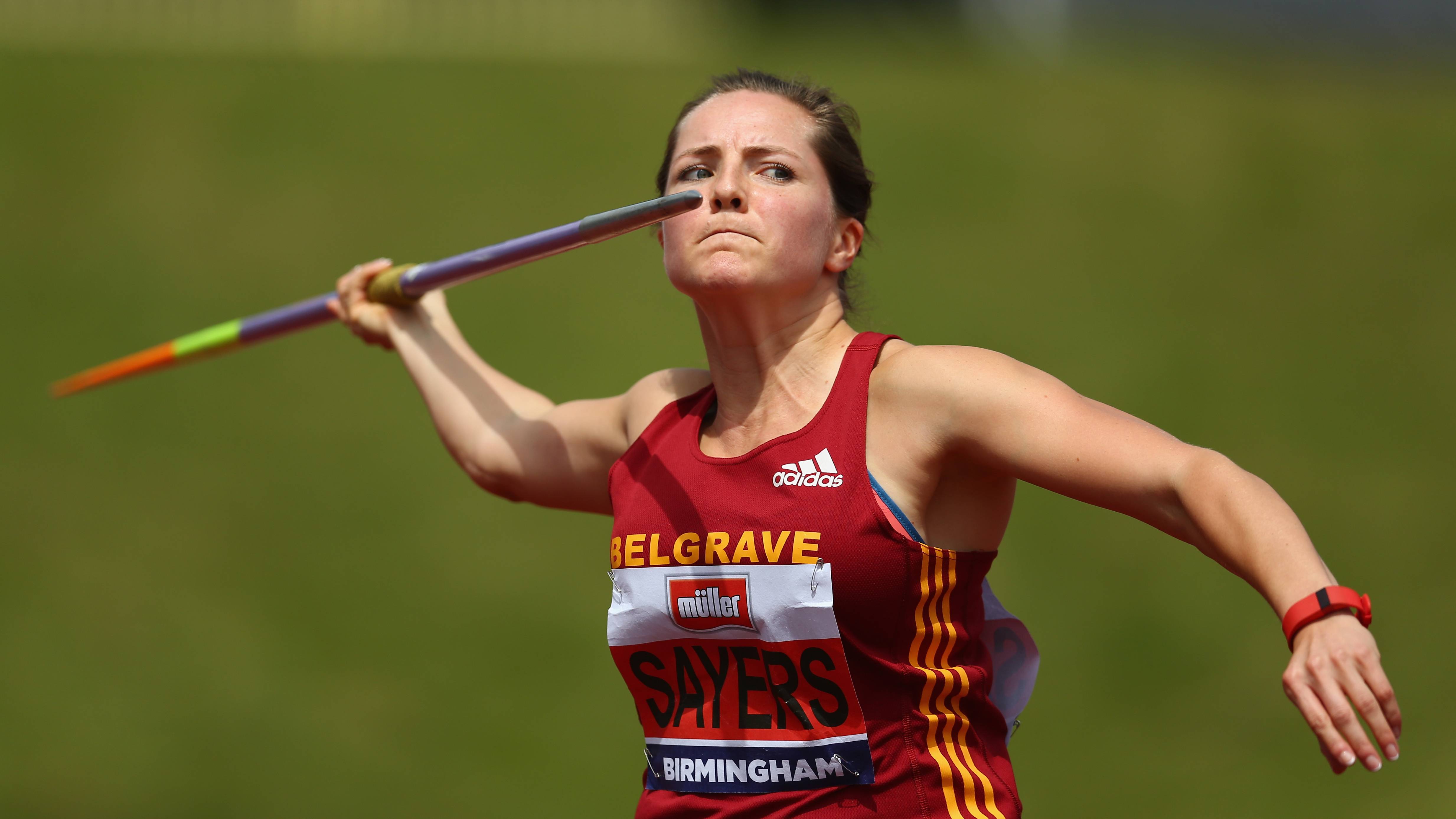 Olympic javelin thrower Goldie Sayers