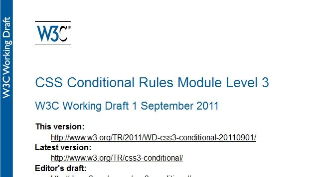 CSS Conditional Rules Module Level 3 out now | Creative Bloq