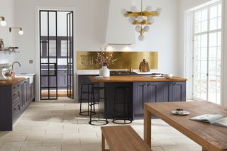 Country Ermine Blueberry kitchen from Wren Kitchens