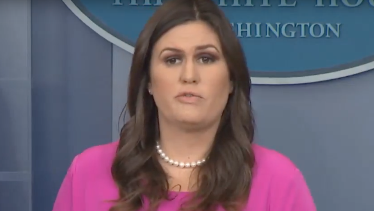 Sarah Huckabee Sanders. 