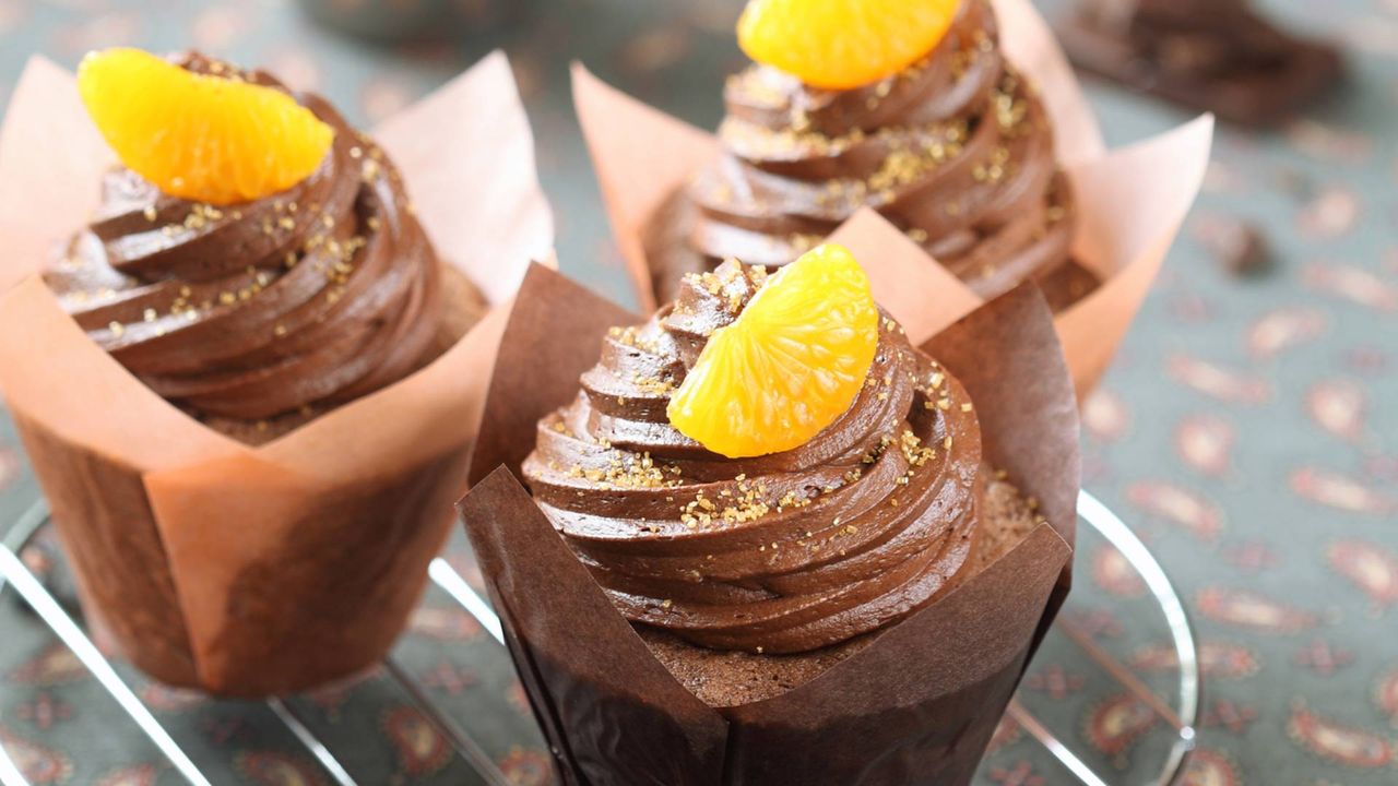 Chocolate orange cupcakes