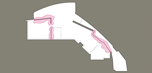 Stray lines that aren't actually part of the floor surface can be easily seen thanks to taking advantage of the Line Profile style