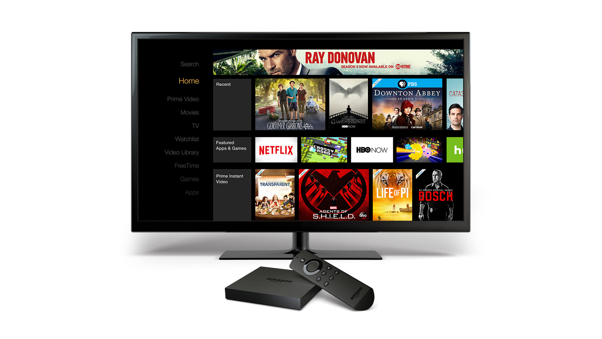 Amazon Fire TV interface