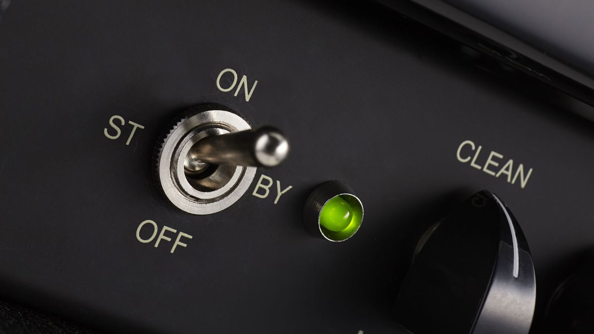 Power and standby functions are handled by one three-position switch