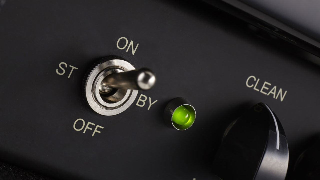 Power and standby functions are handled by one three-position switch