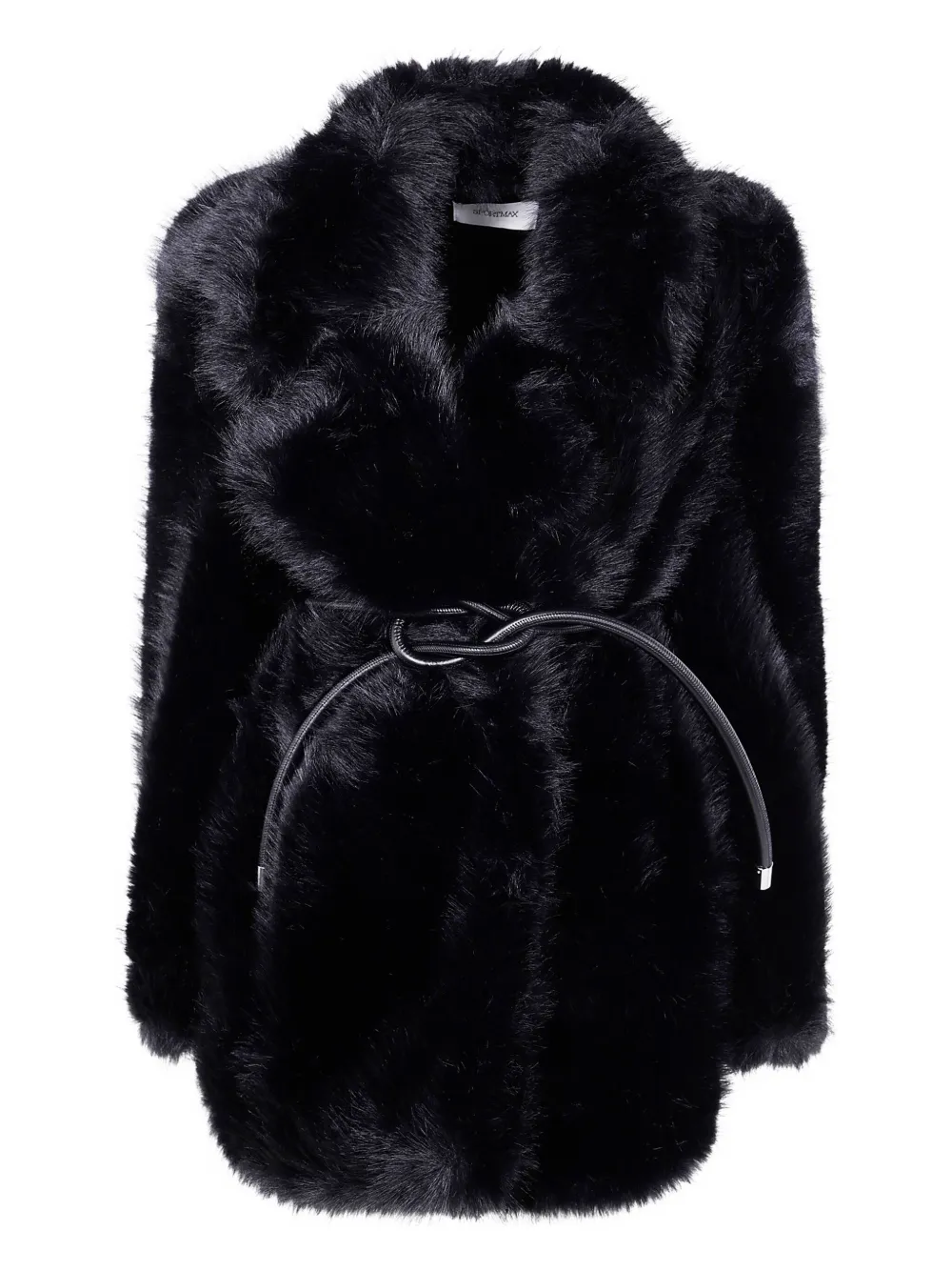 Sportmax Faux-Fur Knotted-Belt Coat | S