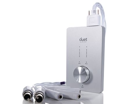 The Apogee Duet's aesthetic is clearly designed to compliment that of MacBook Pros