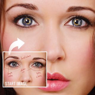 Boost eyes with Photoshop: start image