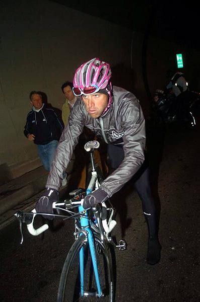 Alessandro Petacchi (Milram) looks tough.