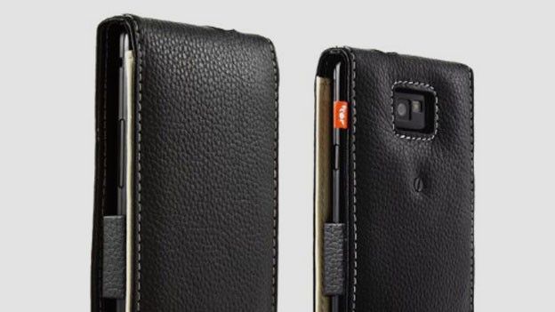 Aluminium lined leather pouch