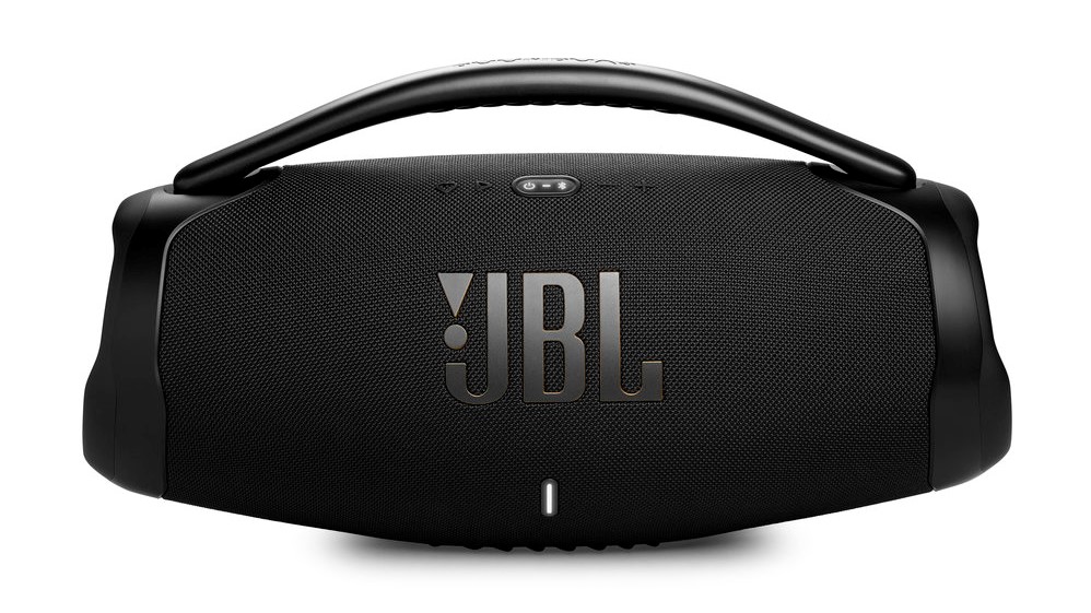JBL Boombox 3 Wi-Fi auf weißem Hintergrund