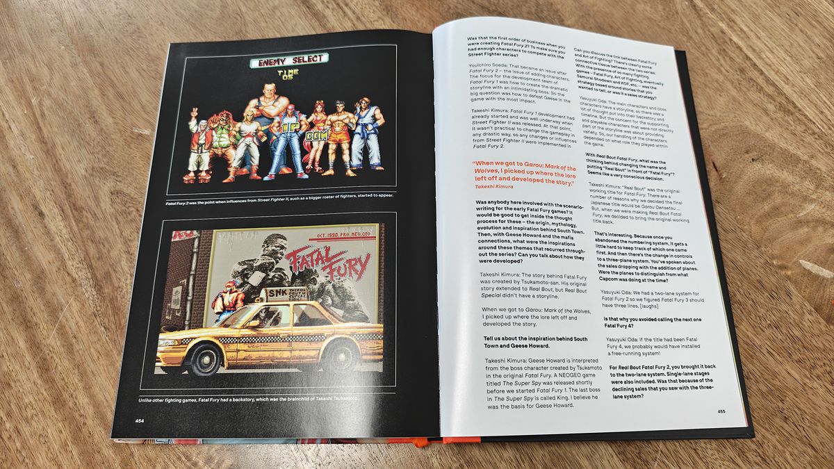 Photos of a retro game art book