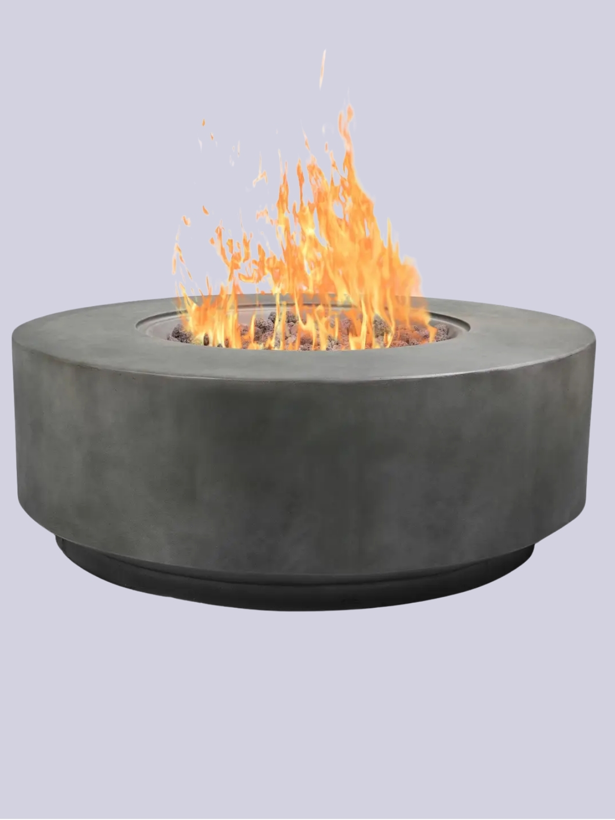 MDA Designs, Fusion Garden Fire Pit With Stone Finish
